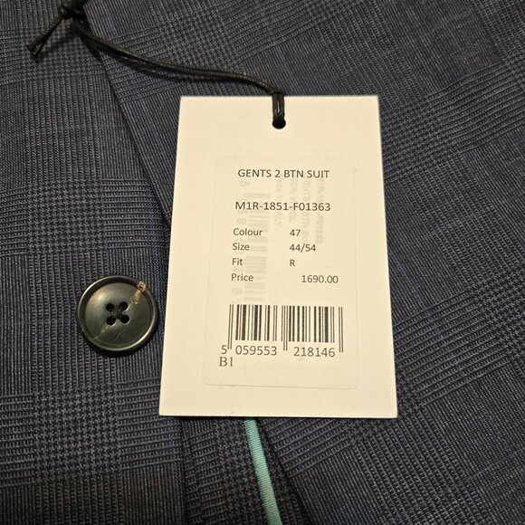 Paul Smith Italian Made 2 Button Single-Breasted Gents Pinstripe Suit - Picture 11 of 16